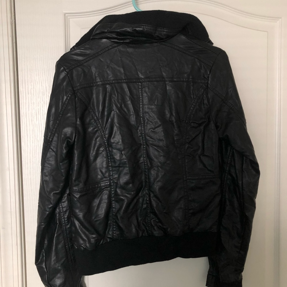 Faux leather jacket